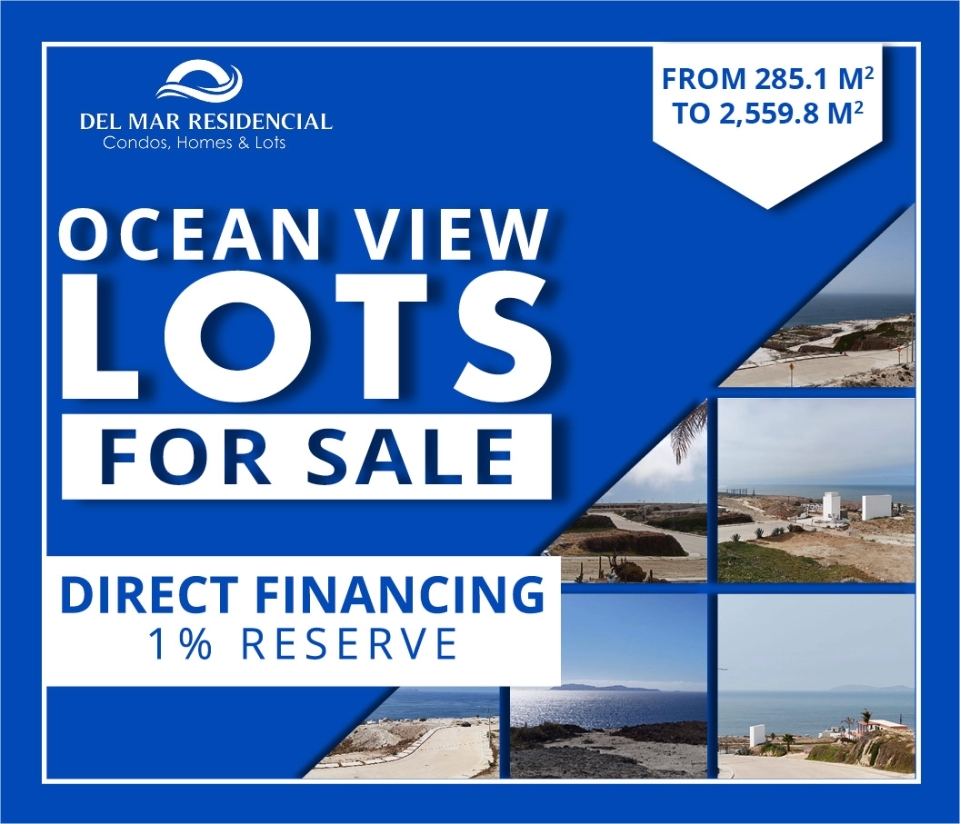 excellent location, lots for sales in rosarito