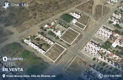 ¡En Venta 7 Lotes en Fracc. Buena Vista, V. De A, Colima!