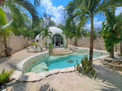 VILLA EN TULUM CON PISCINA NATURAL Y JACUZZI TRATO DIRECTO