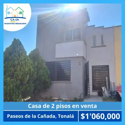 AMPLIA CASA DE 2 PISOS, 3 RECAMARAS Y BAÑO Y MEDIO EN VENTA