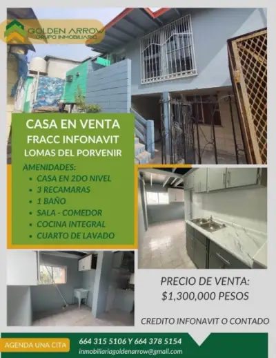 VENTA DE CASA EN LOMAS DEL PORVENIR