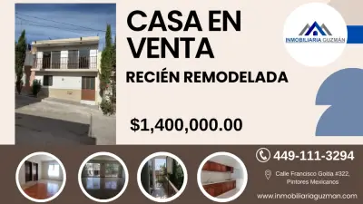 CASA EN VENTA RECIÉN REMODELADA