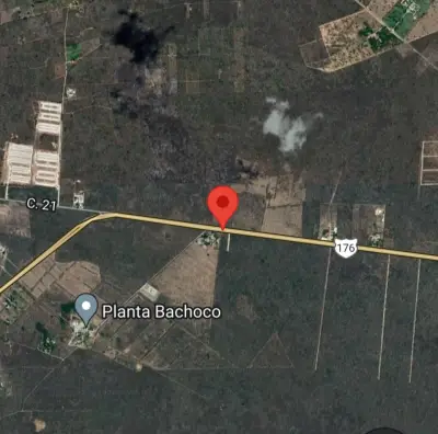 Se vente terreno en carretera Tizimin-Merida, tramo Baca-Mot
