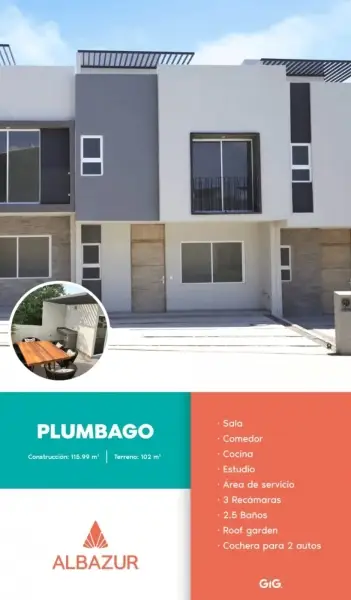 Casa en el Sur Albazur Bosques de Santa Anita MD. PLUBAGO