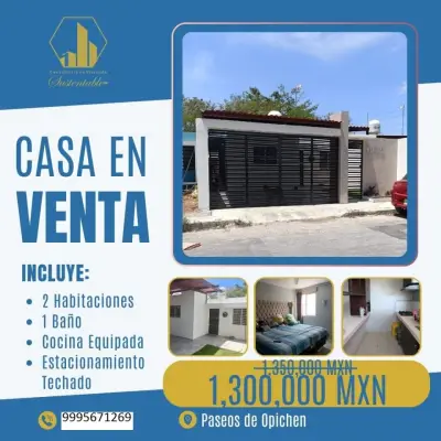 VENTA DE CASA EN PASEOS DE OPICHEN