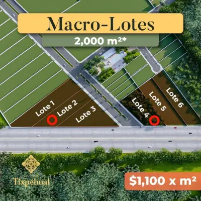 VENTA DE MACROLOTES EN TIXPEHUAL MERIDA YUCATAN