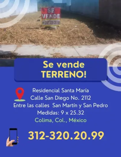 ¡DE OPORTUNIDAD! TERRENO EXCELENTE UBICACIÓN
