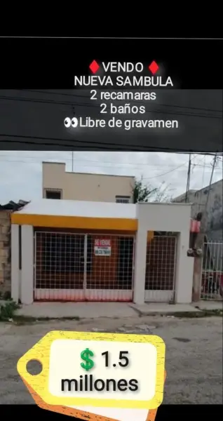 VENTA DE CASA EN SAMBULA MERIDA YUCATAN