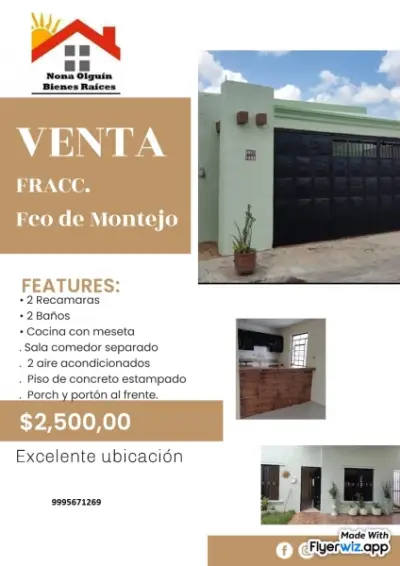 VENTA DE CASA EN FRANCISCO DE MONTEJO
