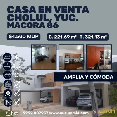 VENTA DECASA EN CHOLUL YUCATAN