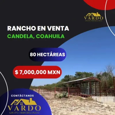 RANCHO EN VENTA - CANDELA, COAHUILA