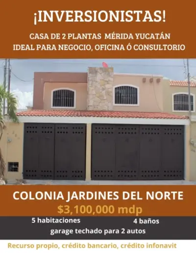 VENTA DE CASA PARA OFICINA CONSULTORIOS NEGOCIO EN JARDINES 