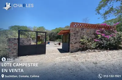 Se Vende Lote Campestre en Coto Privado en Suchitlan, Comala