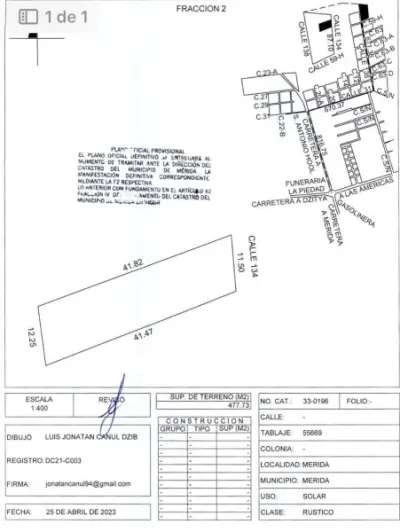 Terreno en venta en Mérida - foto 3