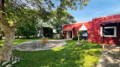 VENTA DE QUINTA STILO HACIENDA EN QUINTAS BASPUL YUCATAN