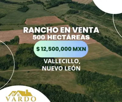 RANCHO EN VENTA - VALLECILLO, NUEVO LEÓN
