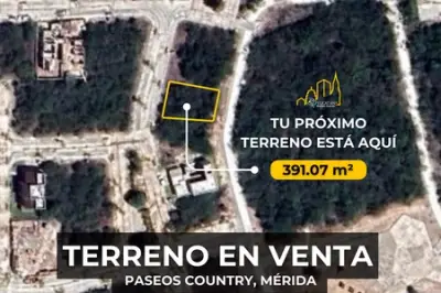 VENTA DE TERRENO EN PASEOS COUNTRY MERIDA YUCATAN