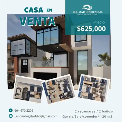 Maravillosa Casa de 145 m² con vistas al mar.