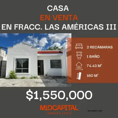 VENTA DE CASA EN FRACC. LAS AMERICAS 3 A SECCION 