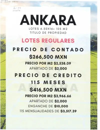 VENTA DE TERRENOS EN IXTAPA, PUERTO VALLARTA