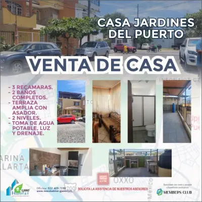 VENTA DE CASA EN JARDINES DEL PUERTO EN PUERTO VALLARTA