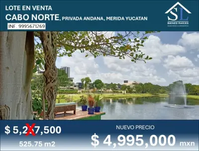 VENTA DE TERRENO EN CABO NORTE MERIDA YUCATAN 