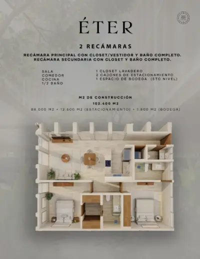 V ENTA DE DEPARTAMENTO EN RESIDENCIAL DEL MAYAB ALMERA MERID