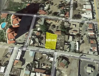 Terreno en Venta frente al mar de 920m2 en Rosarito Centro