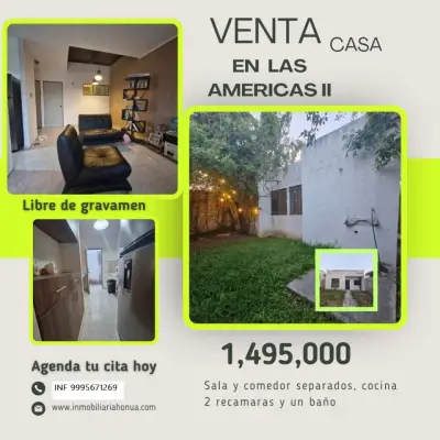 VENTA DE CASA EN FRACCIONAMIENTO LAS AMERICAS MERIDA YUCATAN