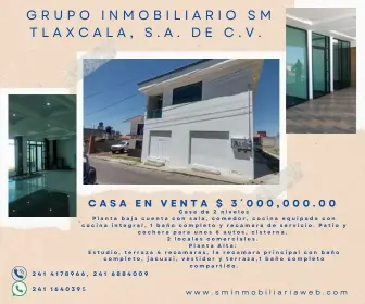 Bonita casa en venta en Tlaxco, Tlax