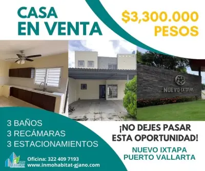 VENDO CASA EN FRACC. REAL NUEVO IXTAPA, PUERTO VALLARTA
