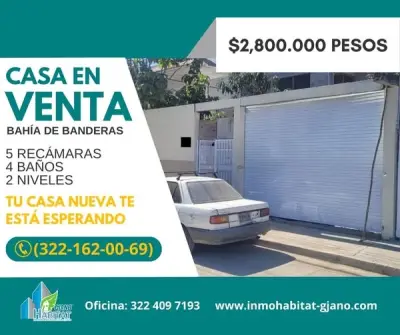 CASA EN VENTA EN BUCERÍAS, BAHÍA DE BANDERAS