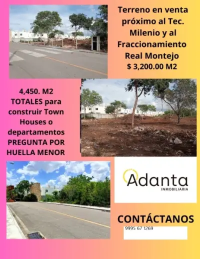 VENTA DE TERRENO EN REAL MONTEJO MERIDA YUCATAN 
