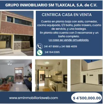 S&m Inmobiliaria vende excelente casa céntrica 
