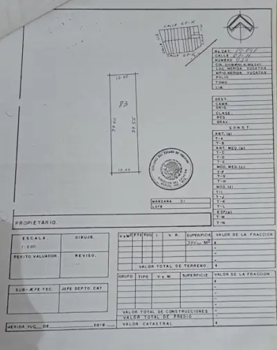 VENTA DE TERRENO EN LA COL. MULSAY MERIDA YUCATAN 