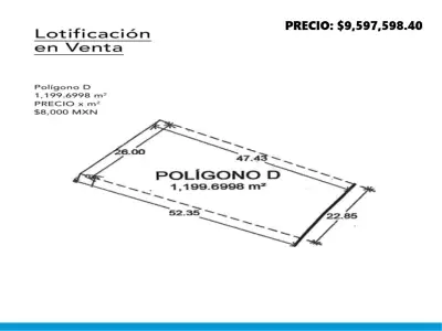 1,199.6998 M2 TERRENOS URBANOS EN VENTA BLVD. QUINTERO ARCE