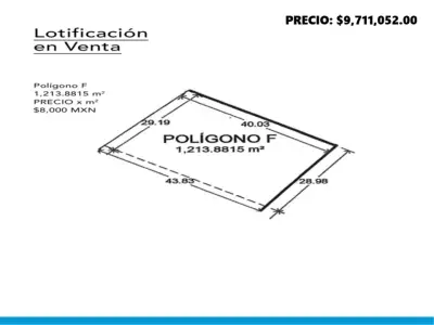 1,213.8815 M2 TERRENOS URBANOS EN VENTA BLVD. QUINTERO ARCE