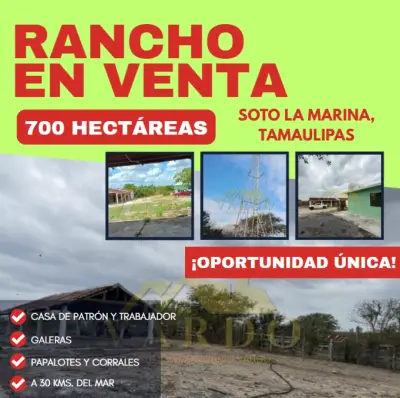 RANCHO EN VENTA - SOTO LA MARINA, TAMAULIPAS
