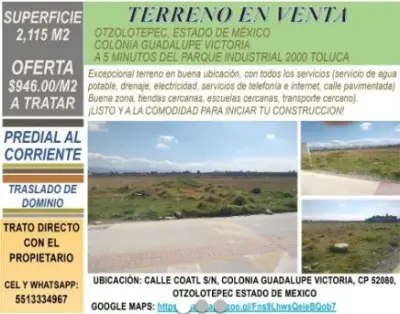 Terreno en venta en Otzolotepec - foto 5