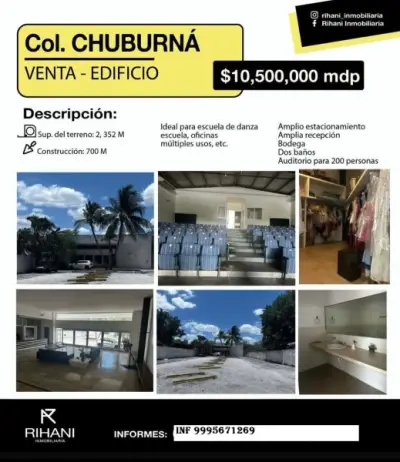 VENTA DE EDIFICIO PARA ESCUELA USOS MULTIPLES MERIDA YUCATAN