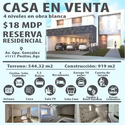 Casa en obra blanca