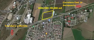 Terreno en Venta sobre carretera federal aeropuerto T509
