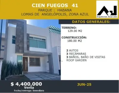 Hermosa residencia en la mejor zona de Lomas de Angelopolis
