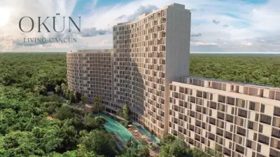 Departamentos en preventa OKÜN Living Cancún 