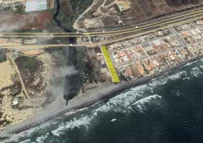 Venta de terreno 3,241 m2 frente al mar en Rosarito