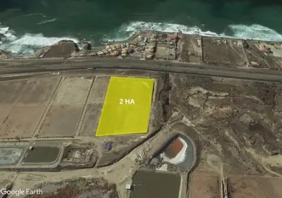 Terreno de 2HA en Venta frente al mar en Primo Tapia.