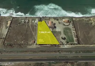 Terreno de 7506m2 frente al mar en Venta en El Descanso.