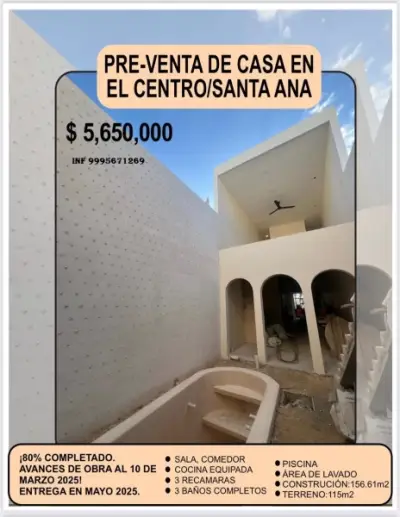 VENTA DE CASA EN EL CENTRO DE MERIDA YUCATAN 