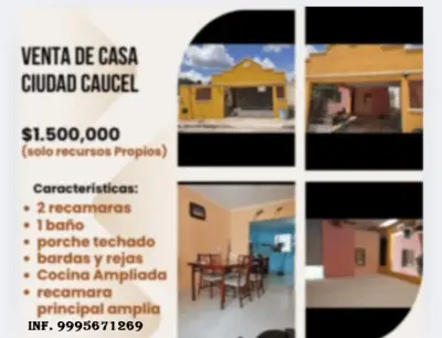 VENGTA DE CASA EN CAUCEL MERIDA YUCATAN 