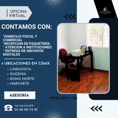LAS MEJORES OFICINAS VIRTUALES AL MEJOR COSTO 